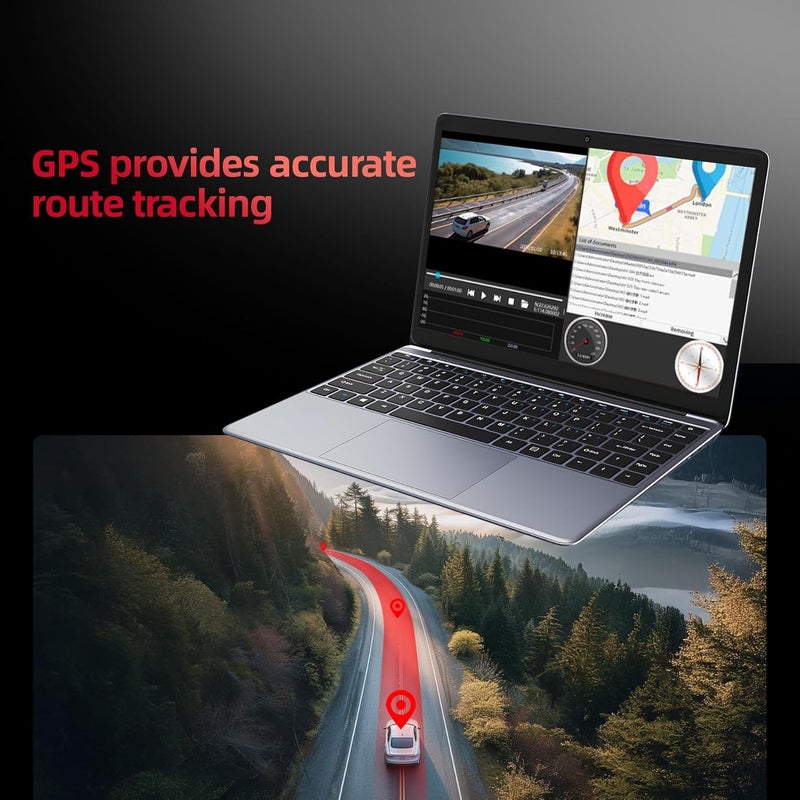 Gloryes 2026 12'' Mirror Dash Cam 4 Channel, Touch Screen Rear View Mirror Camera for Cars,1080Px4 Dashcam Front Rear Inside, IR Night Vision,WiFi,APP,GPS, 24/7 Recording Parking Monitor,Free 128GB SD - Image 5